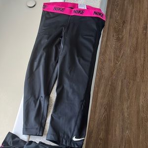 Nike black running tights